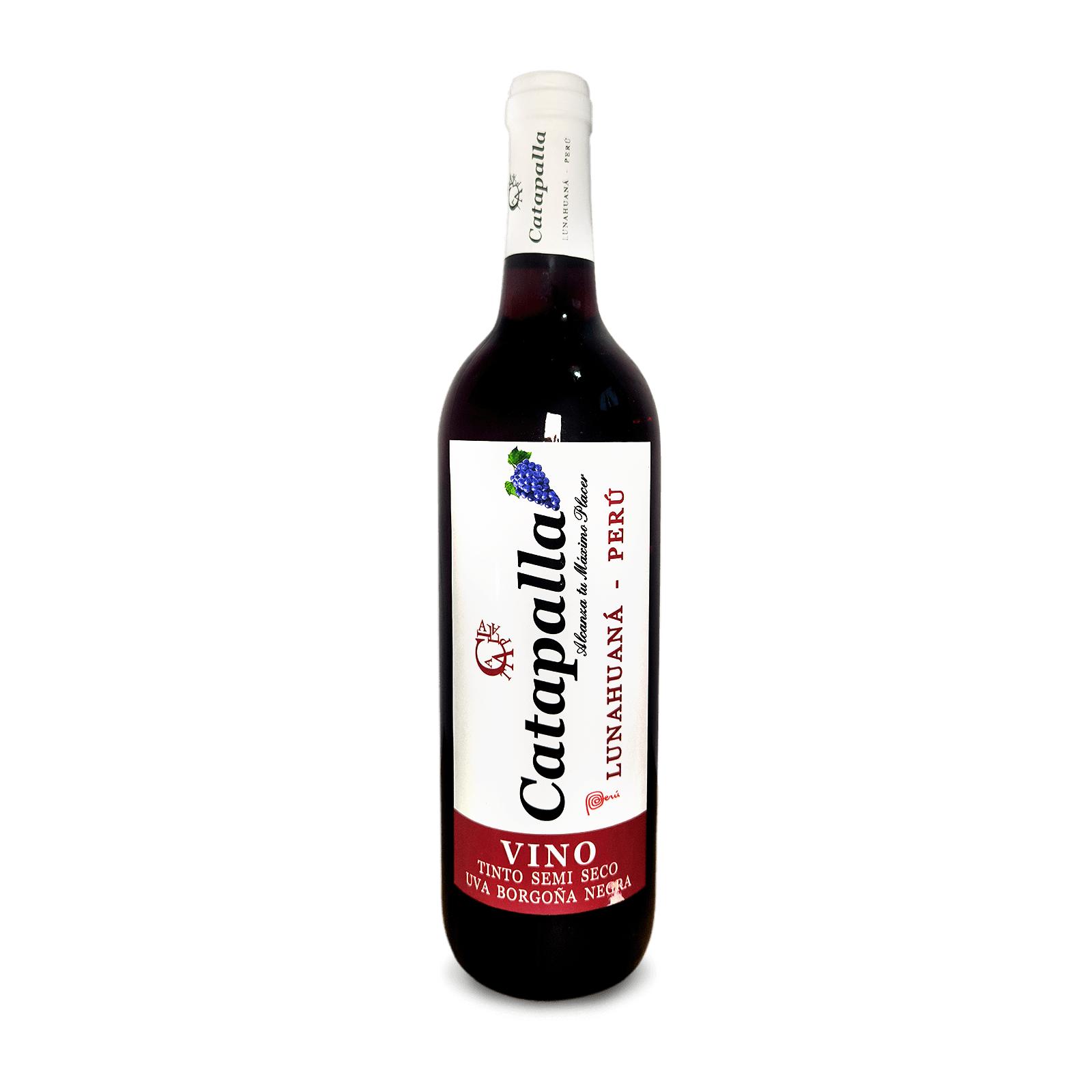 VINO-TINTO-min Vino Tinto Semi Seco - Uva Borgoña Negra "Catapalla" - Imagen 1
